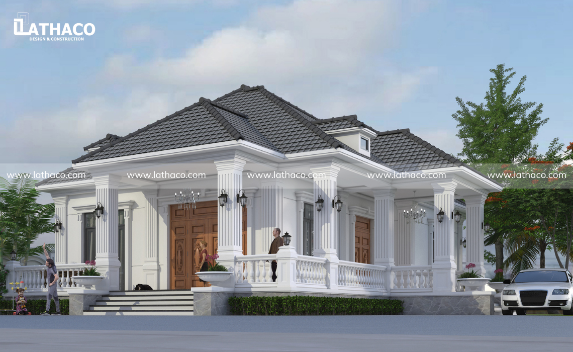 Dự án thiết kế xây và dựng nhà mái Thái trọn gói theo phong cách hiện đại  cho gia đình nhà chú Thịnh, Quảng Bình